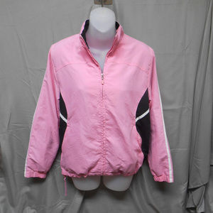 AFI Sport pink black zip athletic jacket S